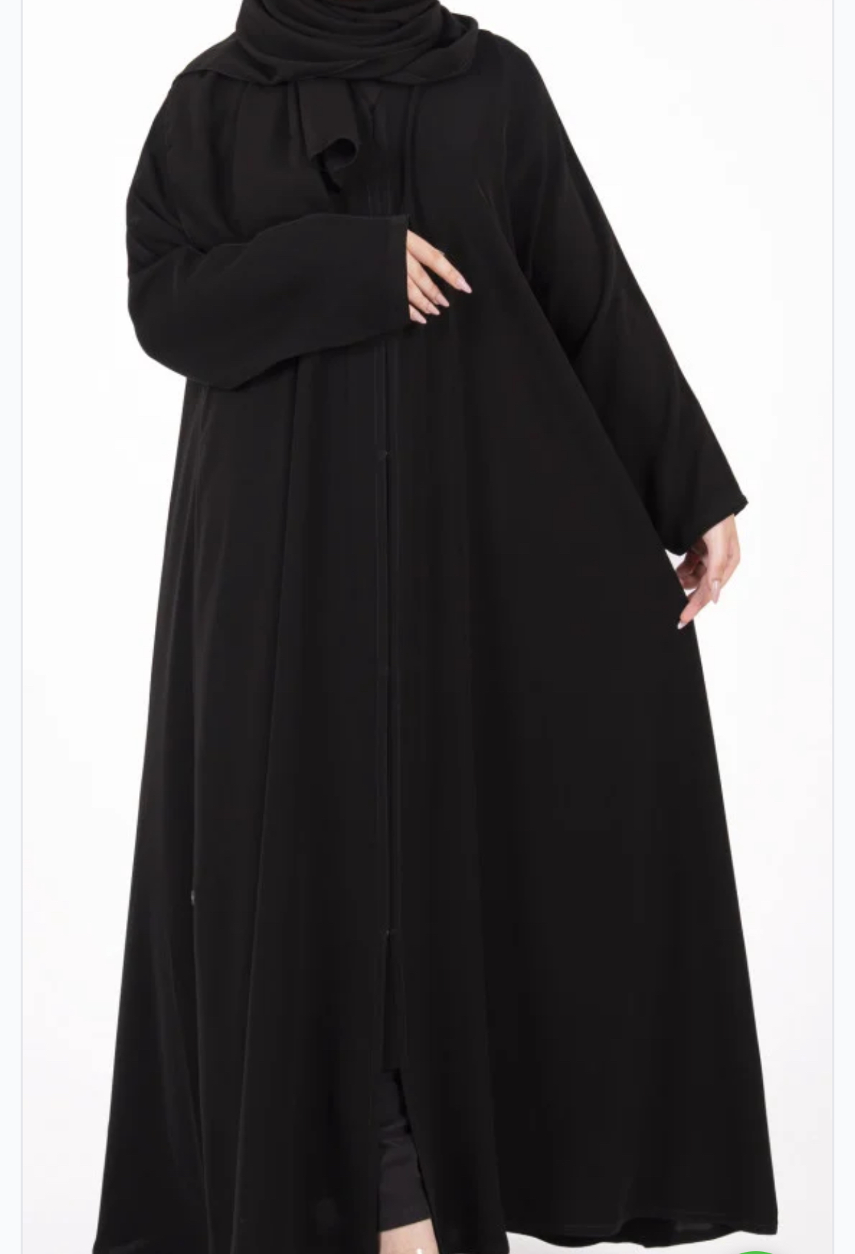 عباية اسود سادة